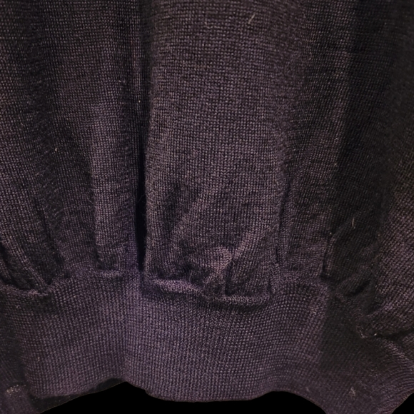 DIABLESS PARIS VINTAGE BLACK PUFF SLEEVE  KNIT SWEATER DRESS.SMALL - Picture 2 of 6